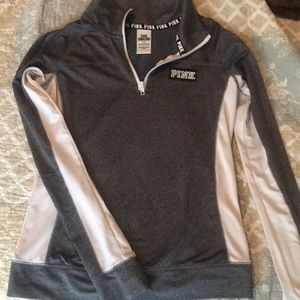 Pink quarter zip